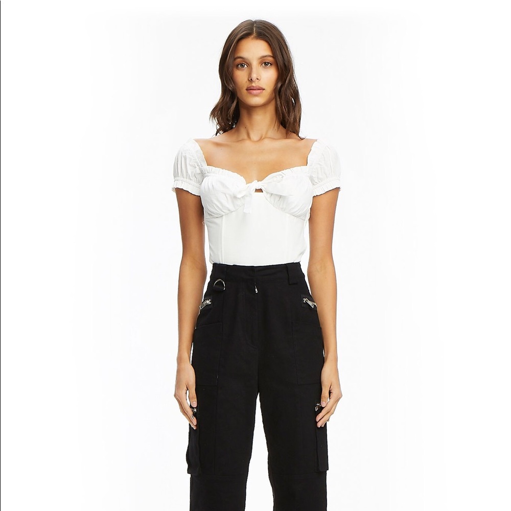 i.am.gia white naomi top